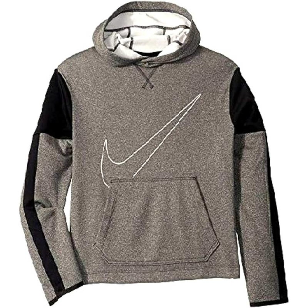 Nike Youth Girls LARGE (14/16) Therma Graphic Pullover Hoodie, Heather G…